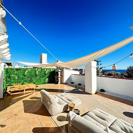 Апартаменты 2 Bed Penthouse With Sea View Торремолинос Экстерьер фото