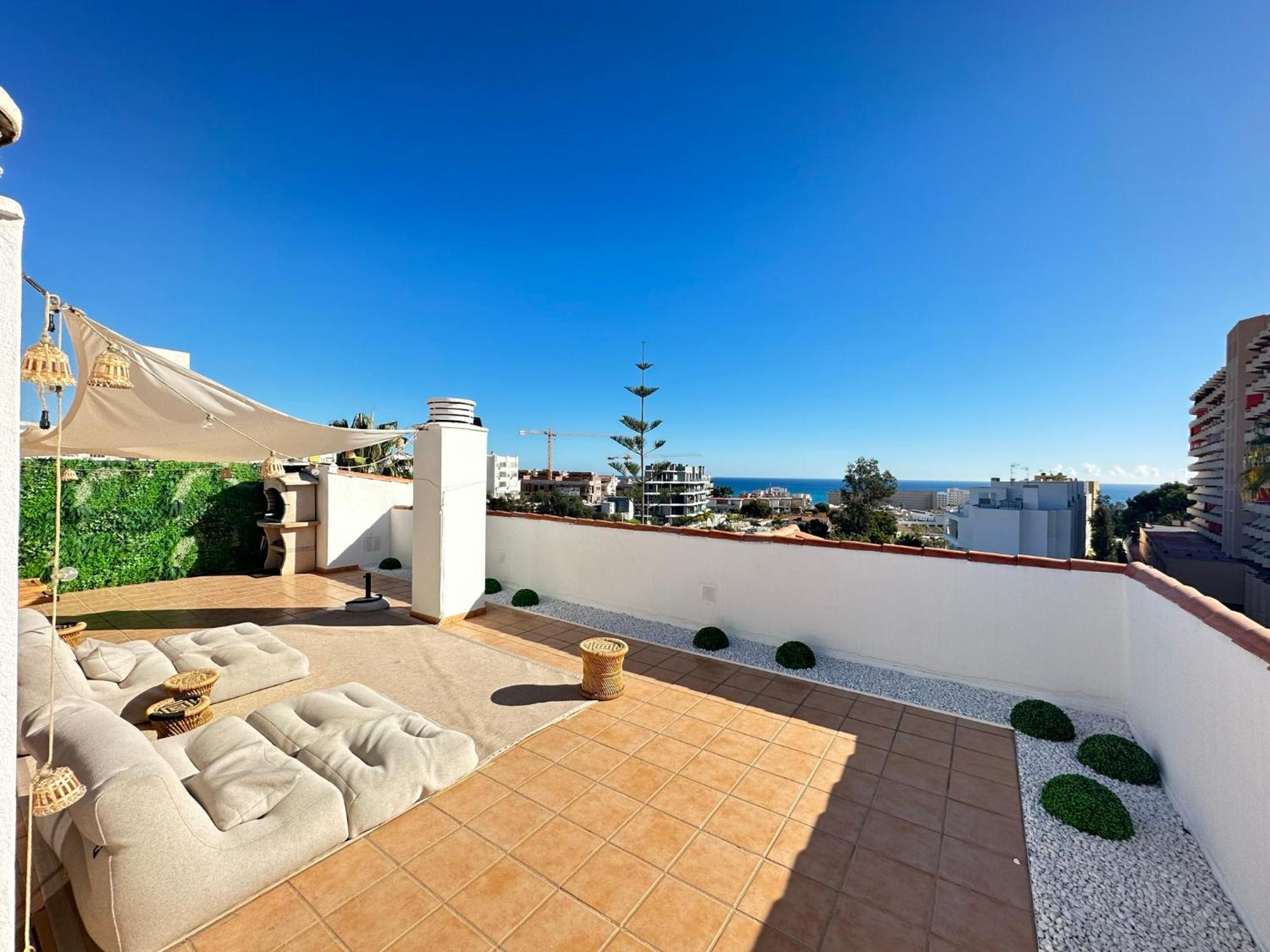 Апартаменты 2 Bed Penthouse With Sea View Торремолинос Экстерьер фото